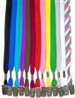 LY-402-BC 3/8" Cotton Plain Color Lanyards with Badge Clips LY-402-BC/Per-Piece
